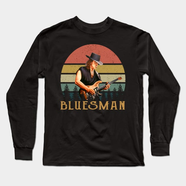 Stevie Ray Vaughan Long Sleeve T-Shirt by xnewsomefiles